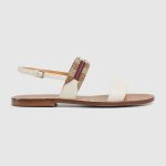 Gucci Women’s sandal with Interlocking G and Web